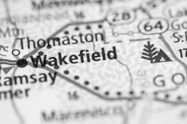 Wakefield Michigan Eua Mapa — Fotografia de Stock