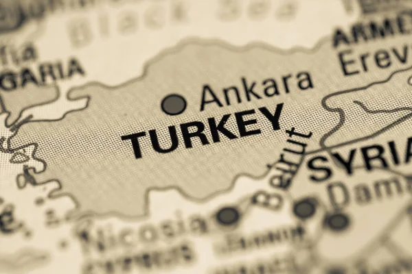 Τουρκία Έννοια Του Geogrphy Κλείνει Πλάνο — Φωτογραφία Αρχείου