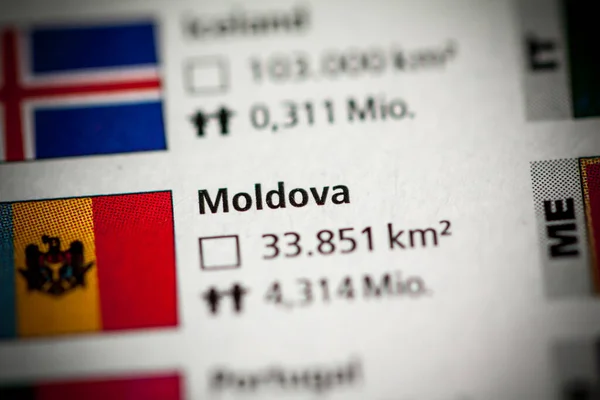 Moldavsko Geografický Koncept Uzavírá Záběr — Stock fotografie