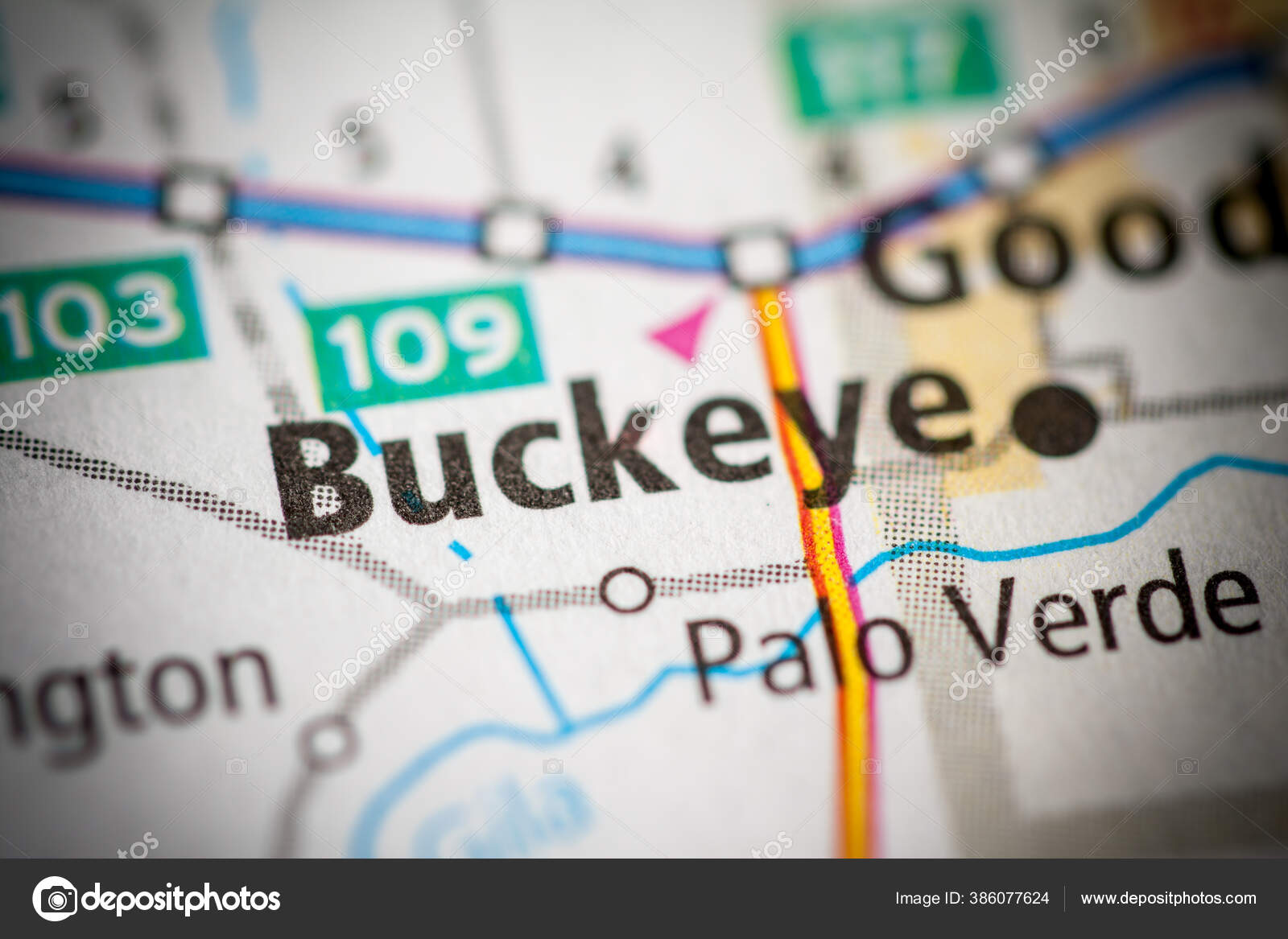 Buckeye Arizona Usa Map Stock Photo by ©aliceinwonderland2020 386077624
