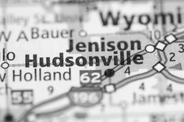 Hudsonville Ben Michiganben Amerikai Térkép — Stock Fotó