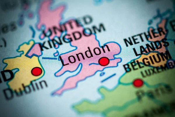 London Großbritannien Geografiekonzept Schließt Schuss — Stockfoto