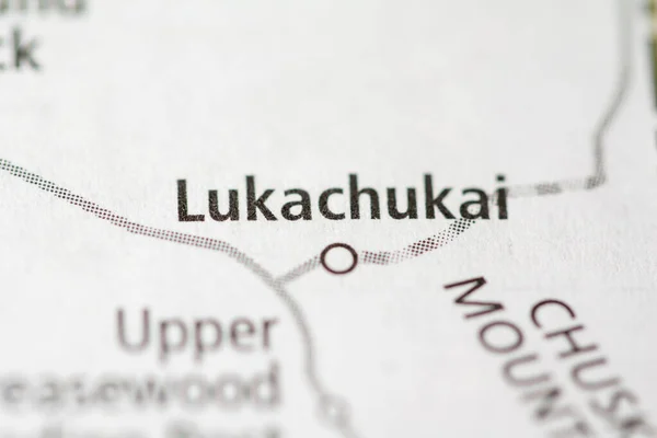 Lukachukai Arizona Mapa Usa — Foto de Stock