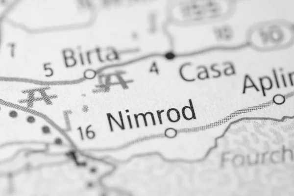 Νίμροντ Αρκάνσας Χάρτης Ηπα — Φωτογραφία Αρχείου