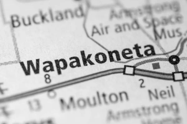 Wapakoneta Ohio Mapa Usa — Foto de Stock