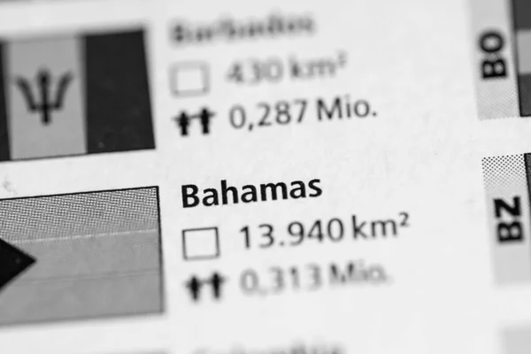 Bahamas Geogrphy Concepto Close Shot — Foto de Stock