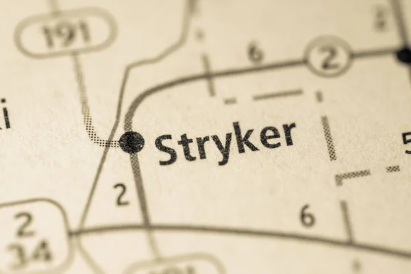 ストリカー オハイオ州 アメリカ地図 — ストック写真