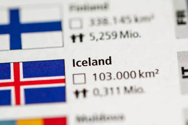 アイスランド 地理的概念が閉鎖された — ストック写真