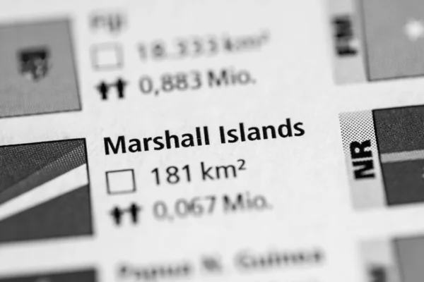 Islas Marshall Geogrphy Concepto Close Shot —  Fotos de Stock