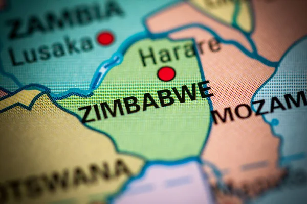 Zimbabwe Koncepcja Geogrficzna Shot — Zdjęcie stockowe