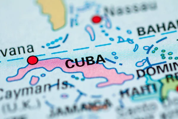 Куба Концепція Geogrphy Зривається — стокове фото