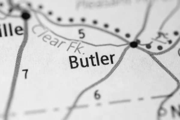 Butler Ohio Mapa Usa — Foto de Stock