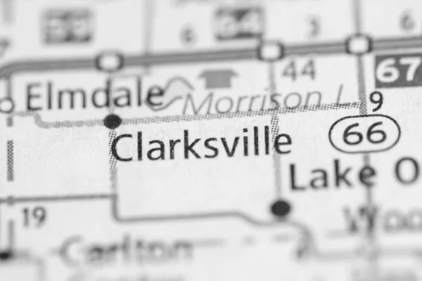 Clarksville Michigan Mappa Degli Stati Uniti — Foto Stock