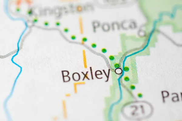 Boxley Arkansas Usa Map — Stock Photo, Image