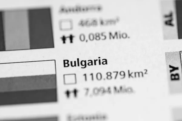 Bulharsko Geografický Koncept Uzavírá Záběr — Stock fotografie