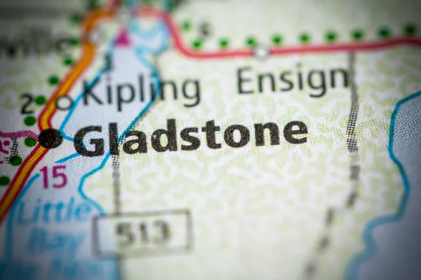 Gladstone Michigan Mappa Degli Stati Uniti — Foto Stock