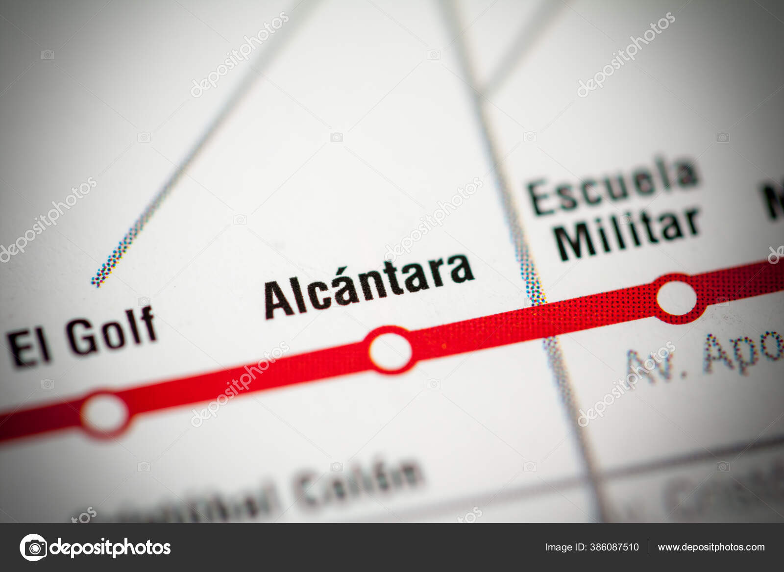 Alcantara Station Santiago Metro Map — Stock Photo