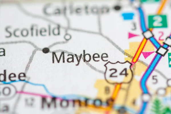 Maybee. Michigan. USA map