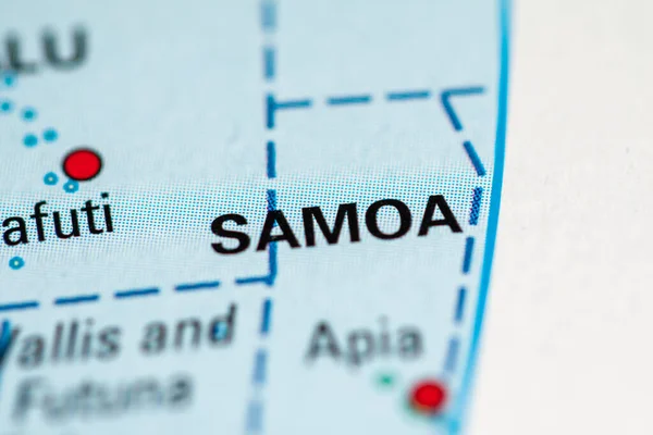 Samoa Geogrphy Concept Closde Shot — Stock Photo, Image