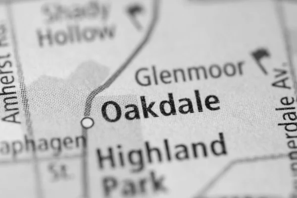 Oakdale Ohio Eua Mapa — Fotografia de Stock