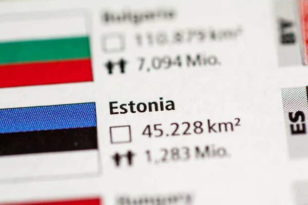Estonsko Geografický Koncept Uzavírá Záběr — Stock fotografie