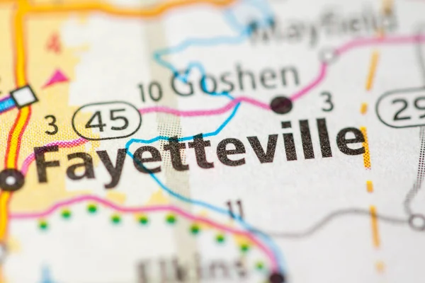 Fayetteville Arkansas Usa Karte — Stockfoto