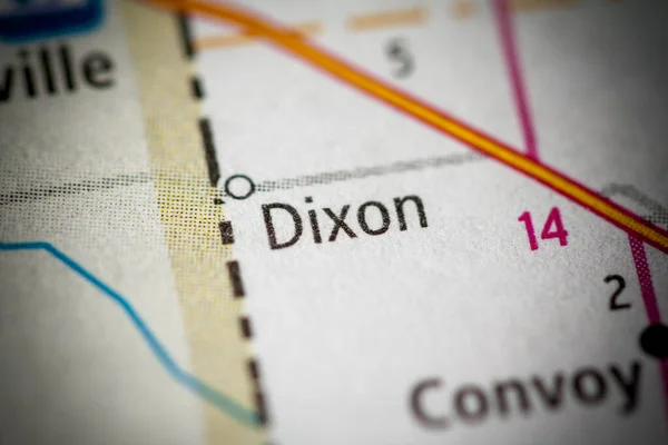 Dixon Ohio Usa Map — Stock Photo, Image