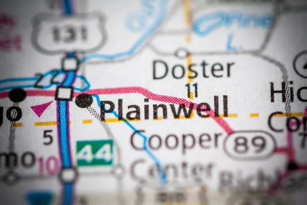Plainwell. Michigan. USA map