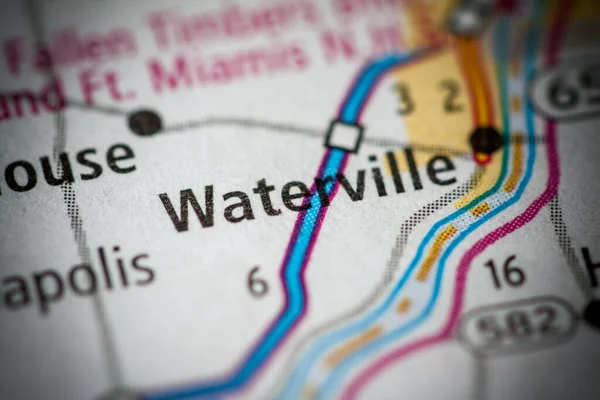 Waterville Ben Ohióban Amerikai Térkép — Stock Fotó