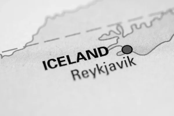 Island Geogrphy Koncept Nära Upp Skott — Stockfoto