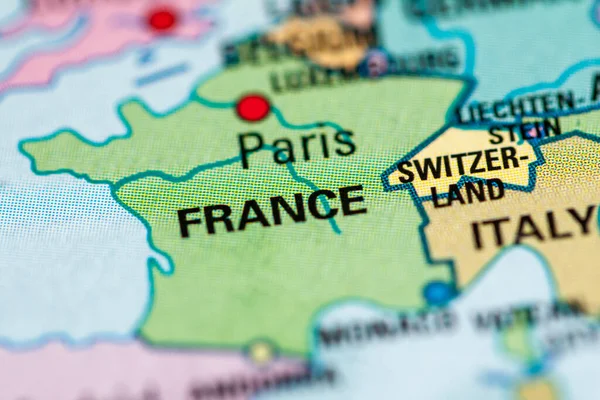 Frankreich Geografiekonzept Schließt Schuss — Stockfoto
