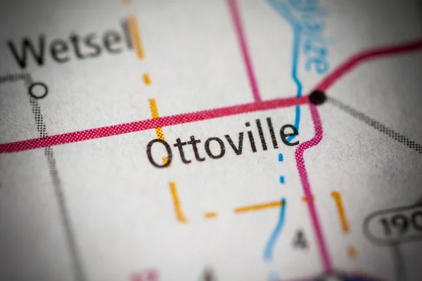 Ottoville Ohio Eua Mapa — Fotografia de Stock