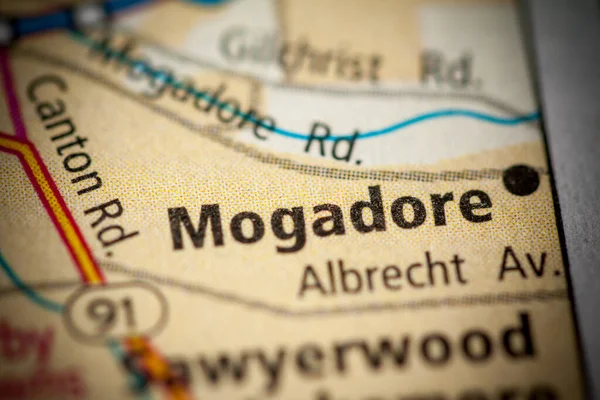 モガドール オハイオ州 アメリカ地図 — ストック写真