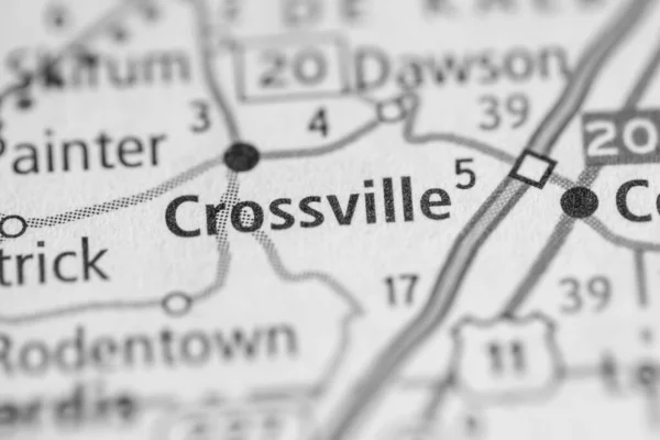 Crossville Alabama Mappa Degli Stati Uniti — Foto Stock