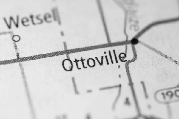 Ottoville Ohio Eua Mapa — Fotografia de Stock