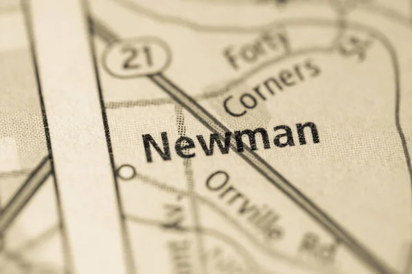 Newman Ohio Eua Mapa — Fotografia de Stock
