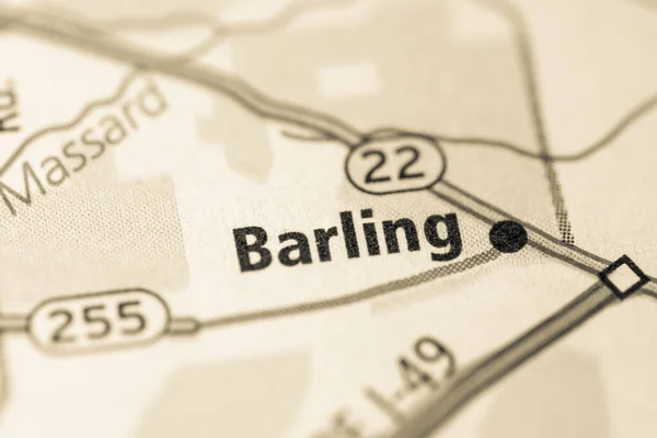 Barling Arkansas Mapa Usa — Foto de Stock