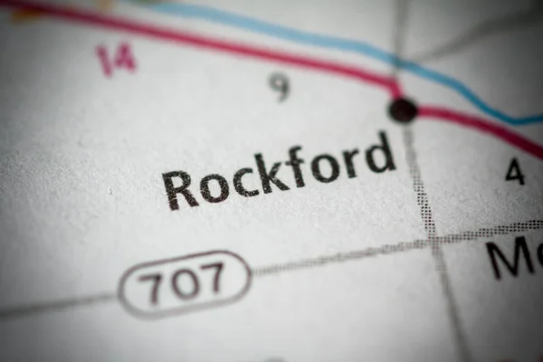 Rockford Ohio Carte Des Usa — Photo