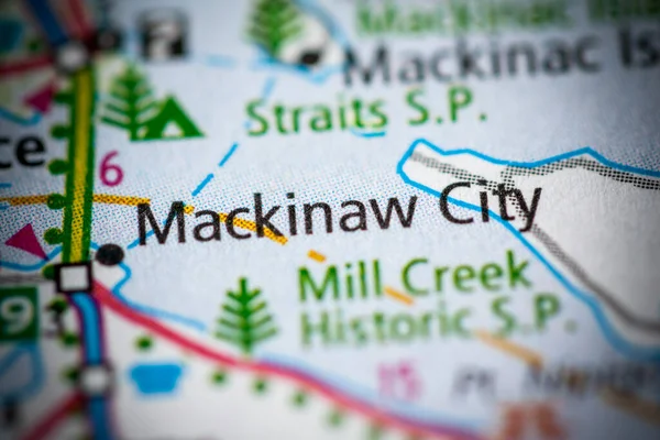 Mackinaw City Jag Heter Michigan Förenta Staterna — Stockfoto
