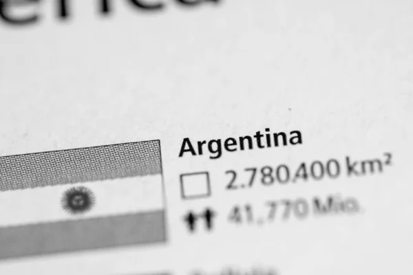 Argentina Geogrphy Koncept Nära Upp Skott — Stockfoto