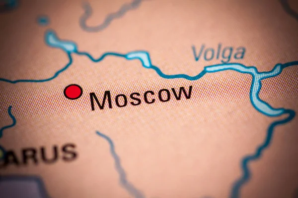 Moskova Rusya Geogrphy Konsepti Çekimi Kapatır — Stok fotoğraf