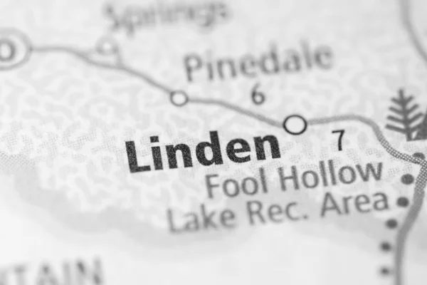Linden. Arizona. USA map