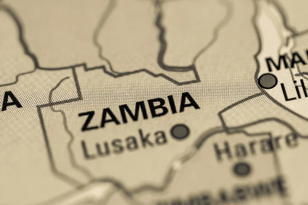 Zambia Concetto Geogrphy Close Shot — Foto Stock