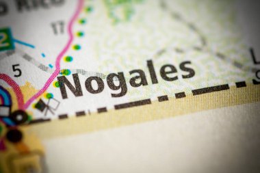 Nogales. Arizona. USA. Geographic concept close up shot clipart