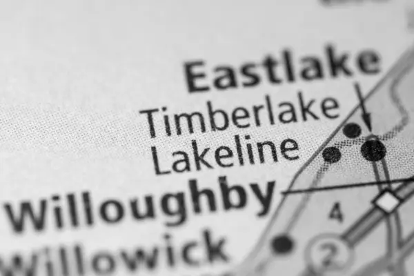 Lakeline Ohio Eua Mapa — Fotografia de Stock
