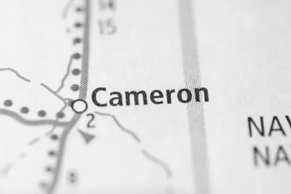 Cameron Arizona Eua Mapa — Fotografia de Stock