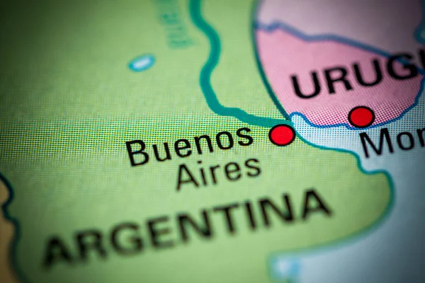 Buenos Aires Argentina Geogrphy Koncept Nära Upp Skott — Stockfoto