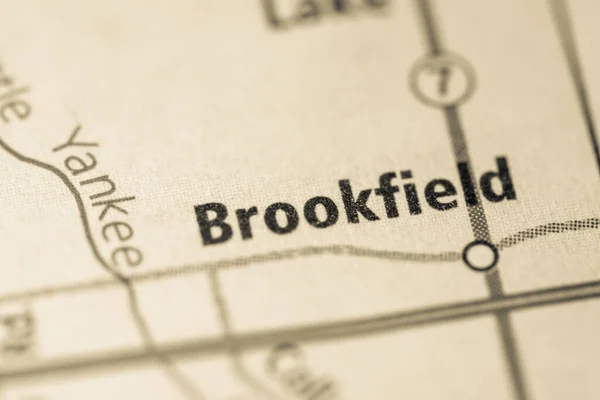 Brookfield Ohio Mapa Usa — Foto de Stock