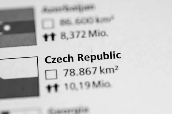 Czech Republic Geogrphy Concept Closde Shot — Stock Photo, Image