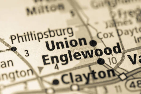 União Ohio Eua Mapa — Fotografia de Stock